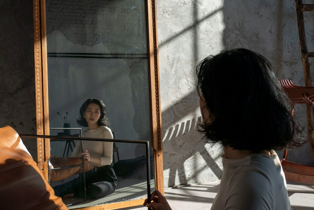 person reflecting on conversation